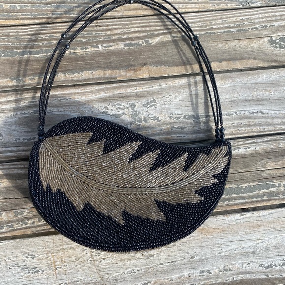 Vintage beaded clutch purse - Picture 2 of 4